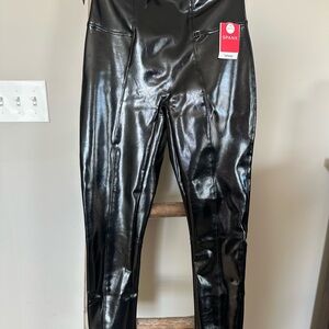 SPANX Shiny Black Leggings